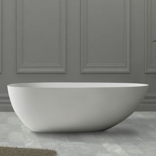 Ванна из искусственного камня ABBER Stein AS9611-1.7 170x80см белый матовый